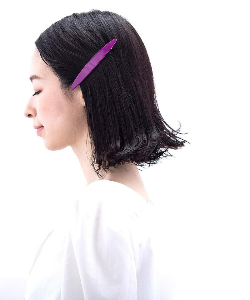 ◆SALE◆カラーシンプルバレッタ 細め ビビッド ロング ヘアアクセサリー H7246 レディース 大人っぽい かわいい おしゃれ プレゼント 【mbgt】