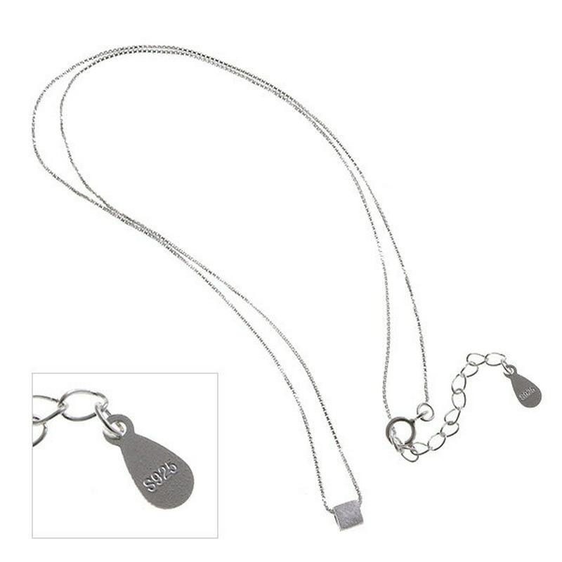 シルバー925 スクエアトップネックレス シンプル Silver925 ミニ 銀 SVC077 レディース 大人っぽい かわいい おしゃれ プレゼント