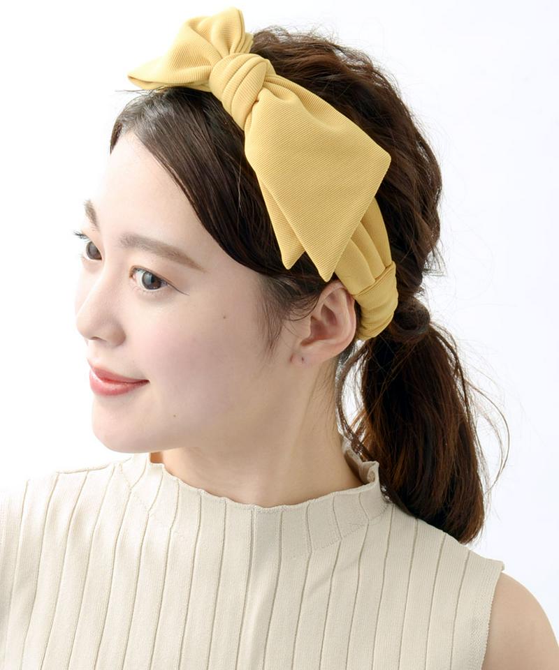 ヘアバンド リボン ターバン ヘアアクセサリー カジュアル 大きめリボン ヘアターバン レディース 大人っぽい シンプル かわいい おしゃれ プレゼント HB-80