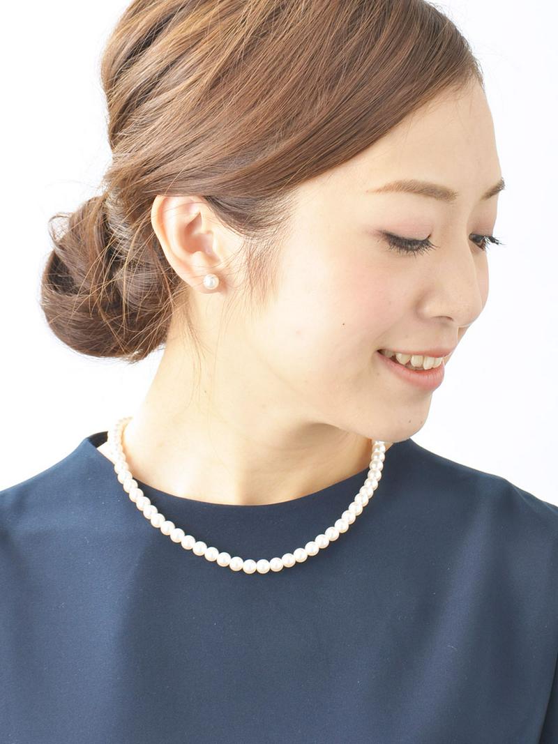 ネックレス パール 7mm シンプル ショート エレガント デイリー 大人 結婚式 入学式 卒業式 入園式 レディース 大人っぽい かわいい おしゃれ プレゼント C14-10