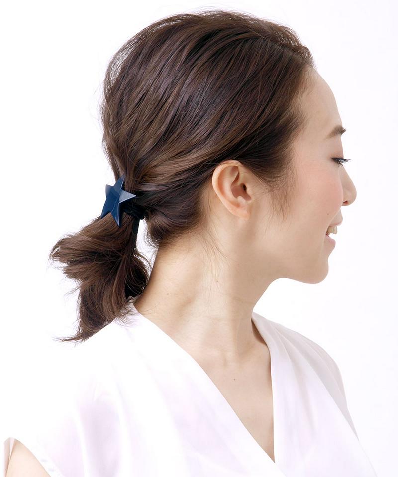 シンプルカラースターヘアゴム パステル シンプル 星 大人カジュアル ヘアアクセ ヘアアクセサリー H7057 レディース 大人