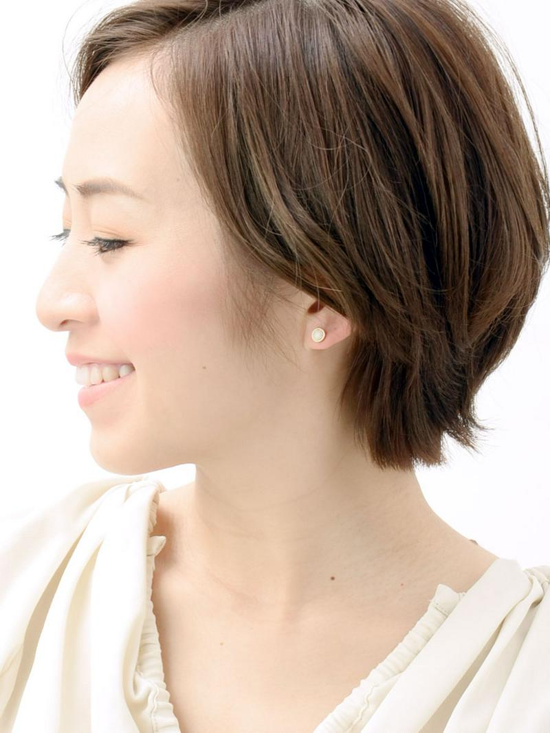 ラウンド型オパールピアス サークル プチサイズ Silver925 P1474 レディース 大人っぽい シンプル かわいい おしゃれ プレゼント