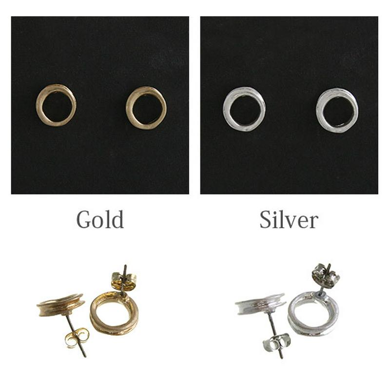 ルーズシルエットサークルピアス リング シンプル P1442 レディース 大人っぽい かわいい 大人カジュアルなアクセサリー・神