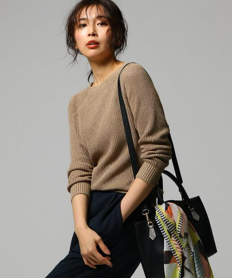 【洗える】レーヨン混　ラメニット