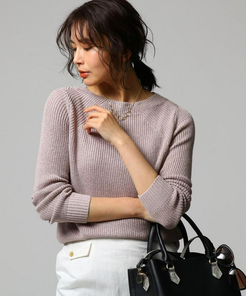 【洗える】レーヨン混　ラメニット