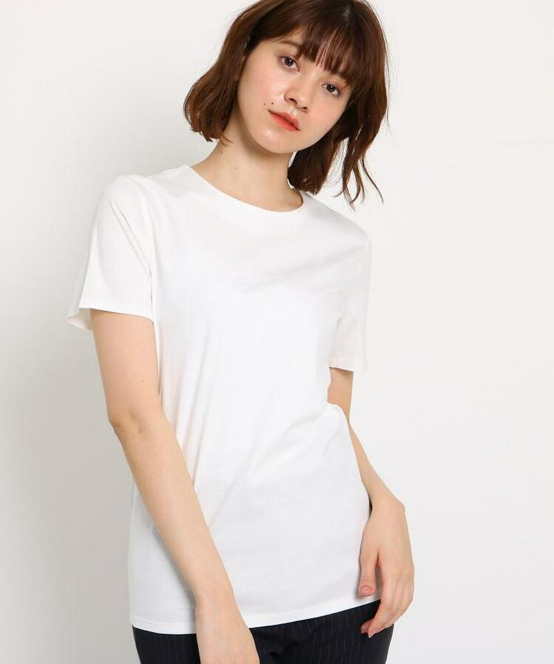 【洗える】コットンスムースベーシックTシャツ