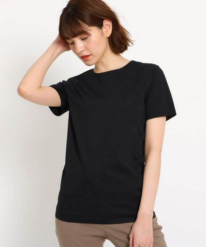 【洗える】コットンスムースベーシックTシャツ