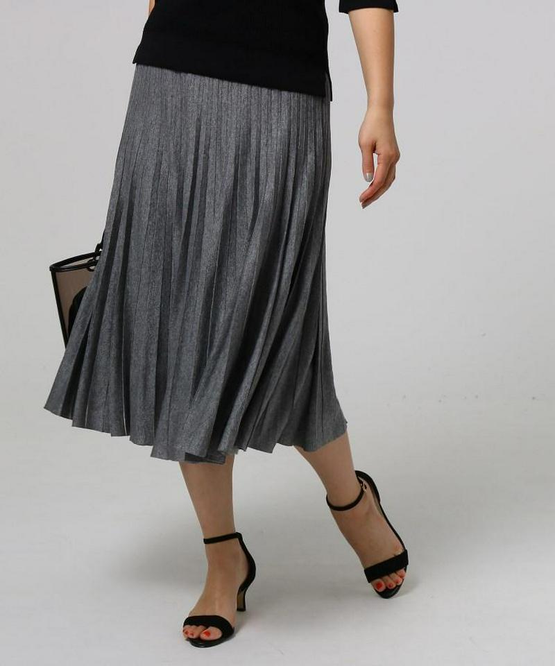 ビスコースエステル プリーツスカート