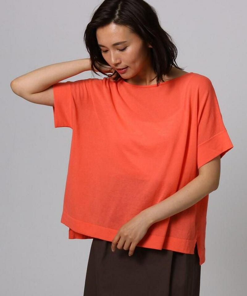 【洗える】コットンリネンドルマンニット