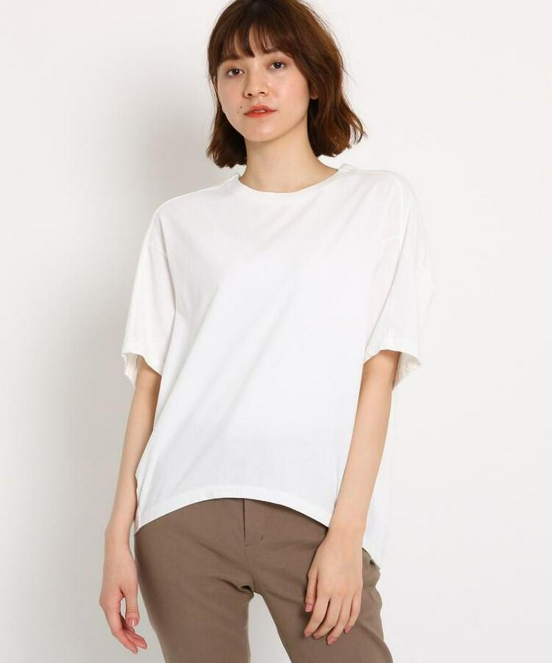 【洗える】コットン天竺オーバーサイズTシャツ