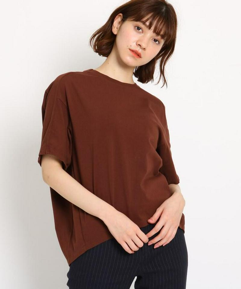 【洗える】コットン天竺オーバーサイズTシャツ