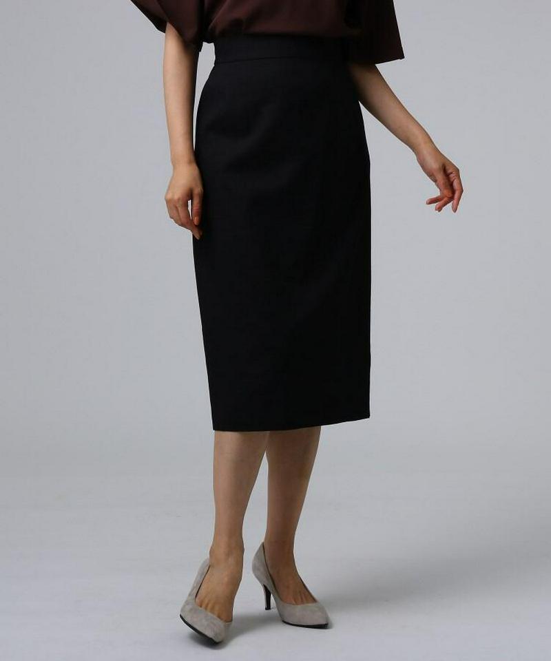 FABRICA 麻ブレンドミモレタイトスカート