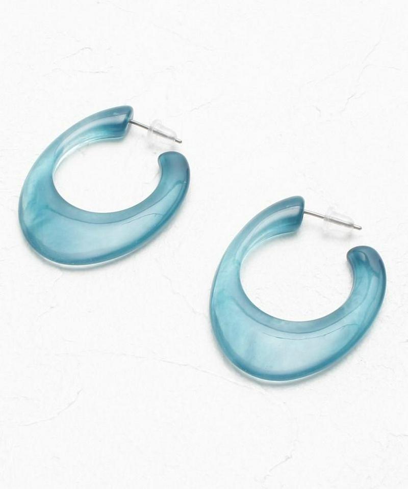 樹脂ぷっくりフープピアス