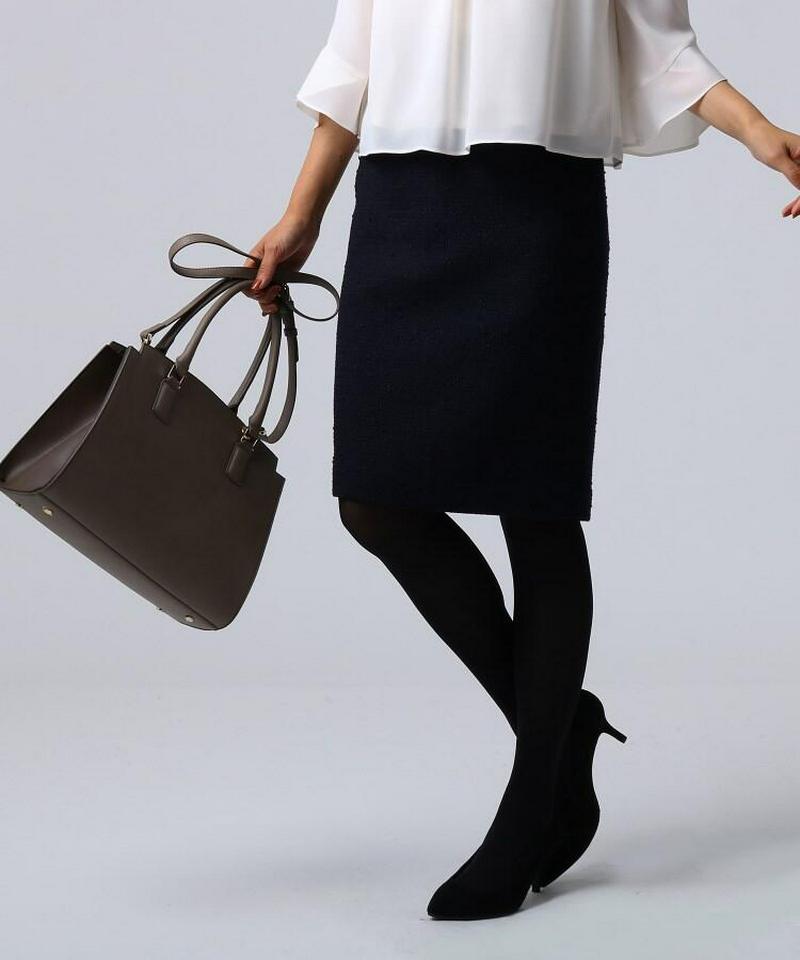 ツィードミディタイトスカート
