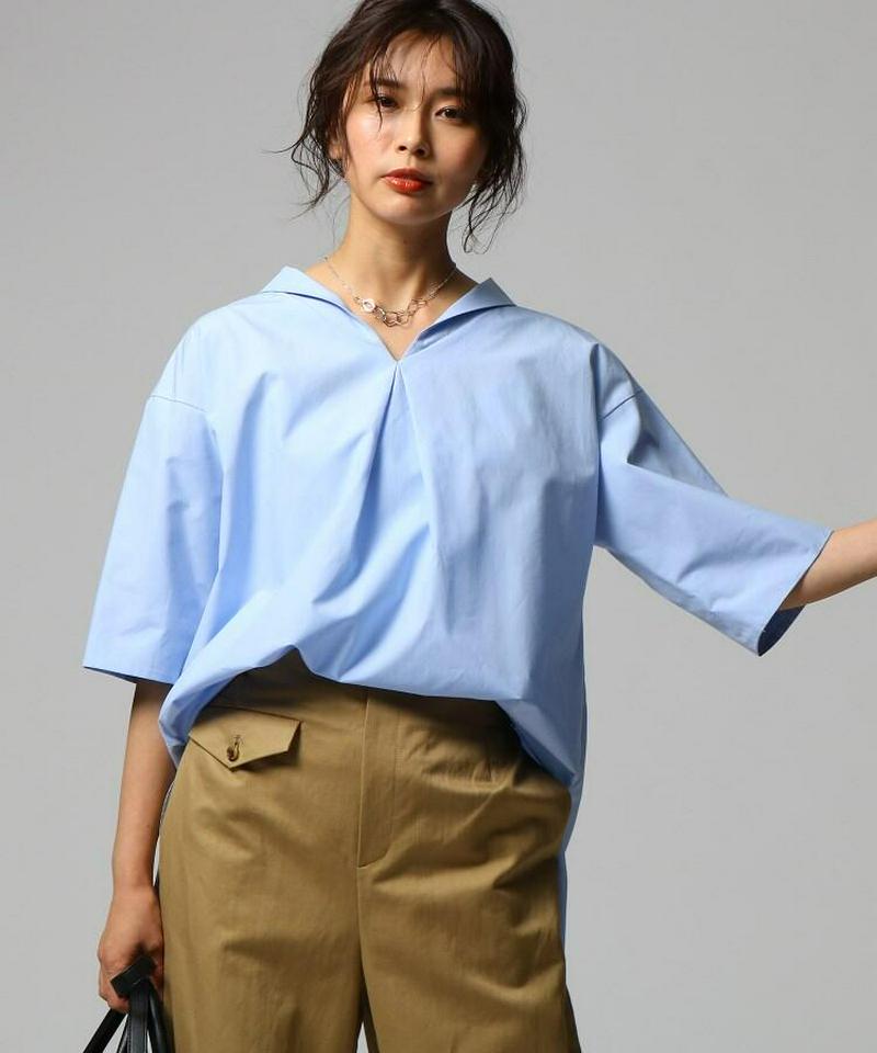 セーラー風ワイドシャツ