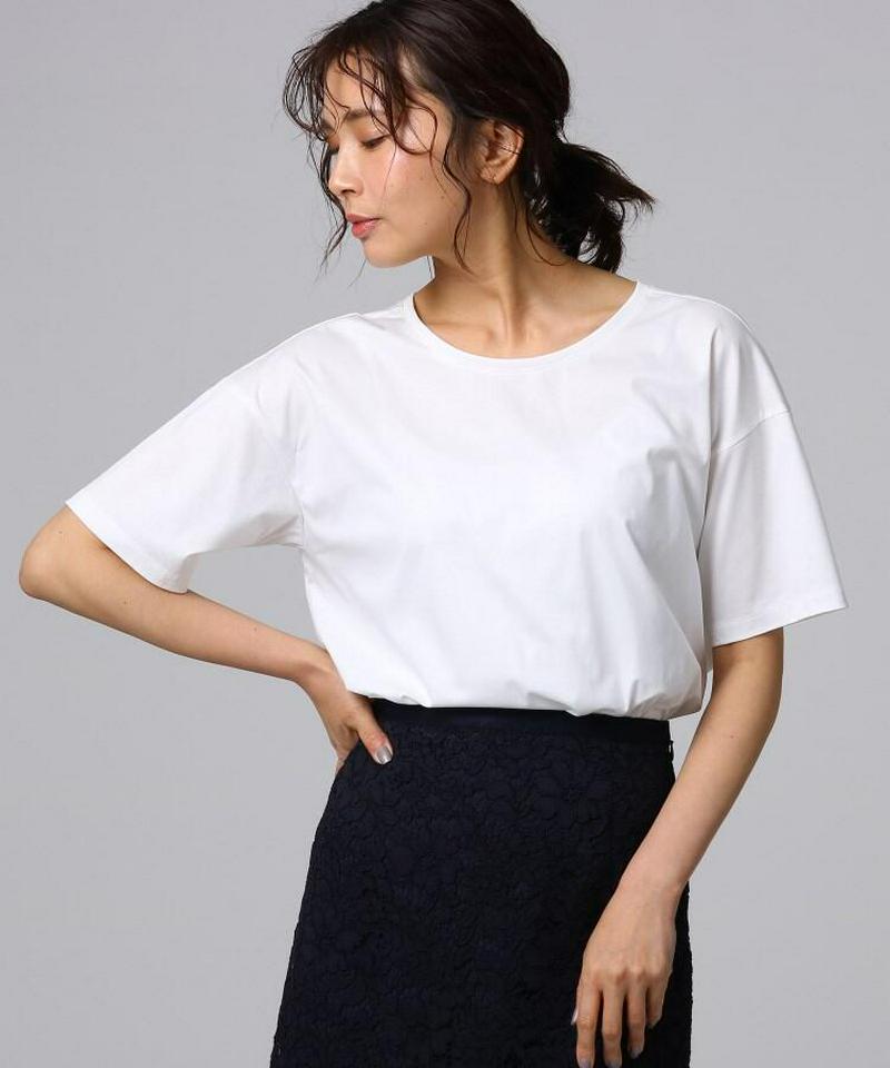 スムースコットンゆるシルエット半袖カットソー