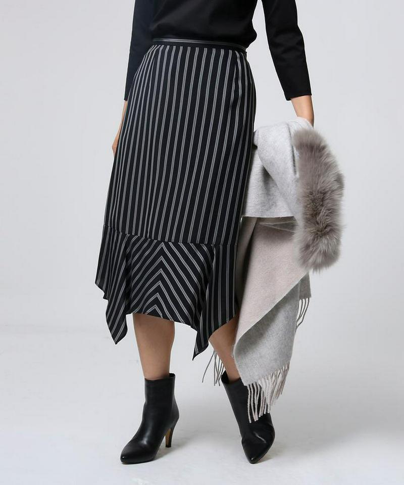 ヌーベルストライプ 切り替えスカート