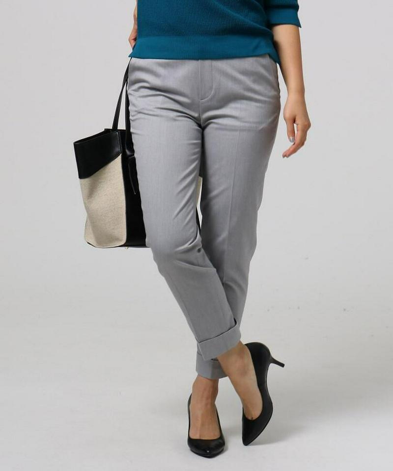 シャンブレー　アンクルパンツ