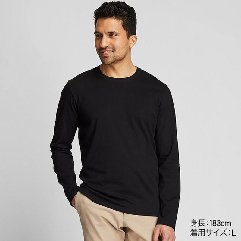 スーピマコットンクルーネックT（長袖）