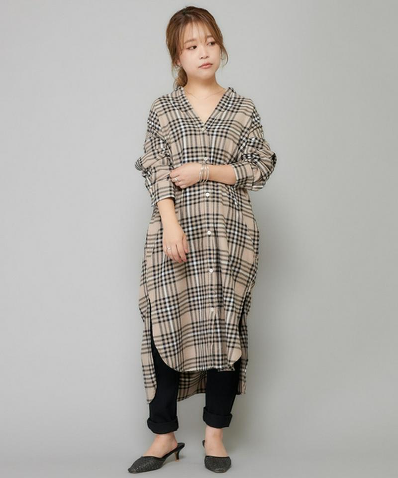 Ciaopanic チャオパニック の ビエラチェック柄シャツワンピース Parte