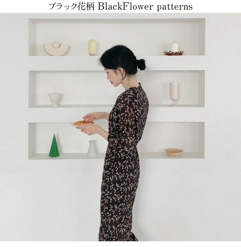【残りわずか！在庫限り超価格】ワンピース レディース 膝丈 ミディアム丈 おしゃれ 可愛い ブラック メール便 2019春夏新作