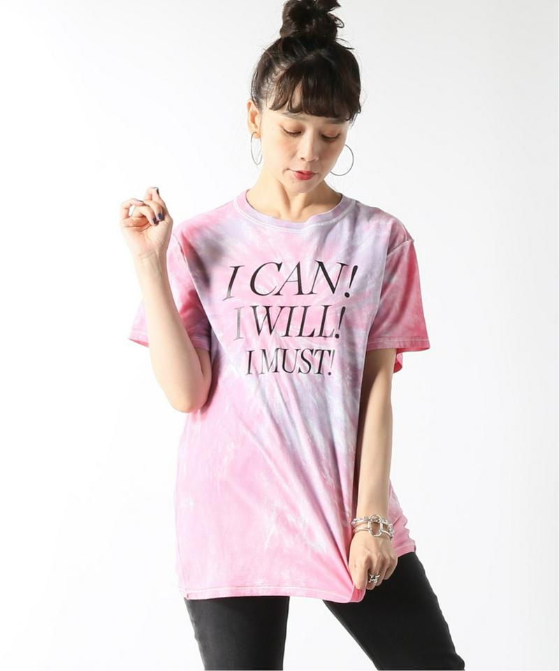 【BLOUSE/ブラウス】I CAN I WILL MUST TEE