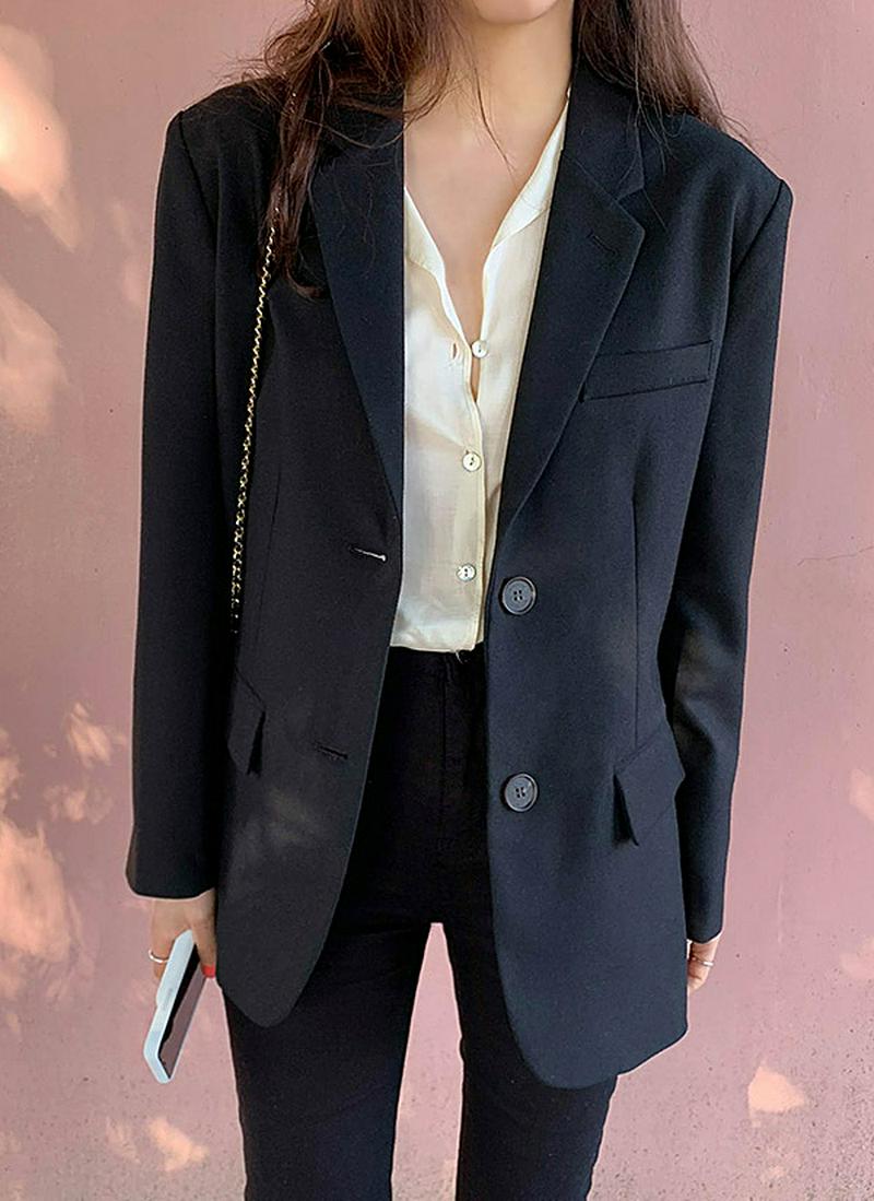 オーバーフィットモダンジャケット(ブラック)