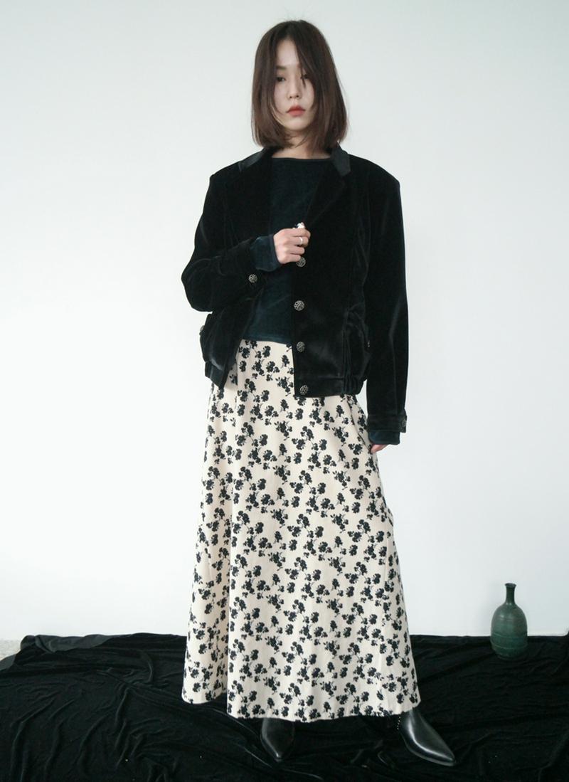 裏キルティングベロアジャケット