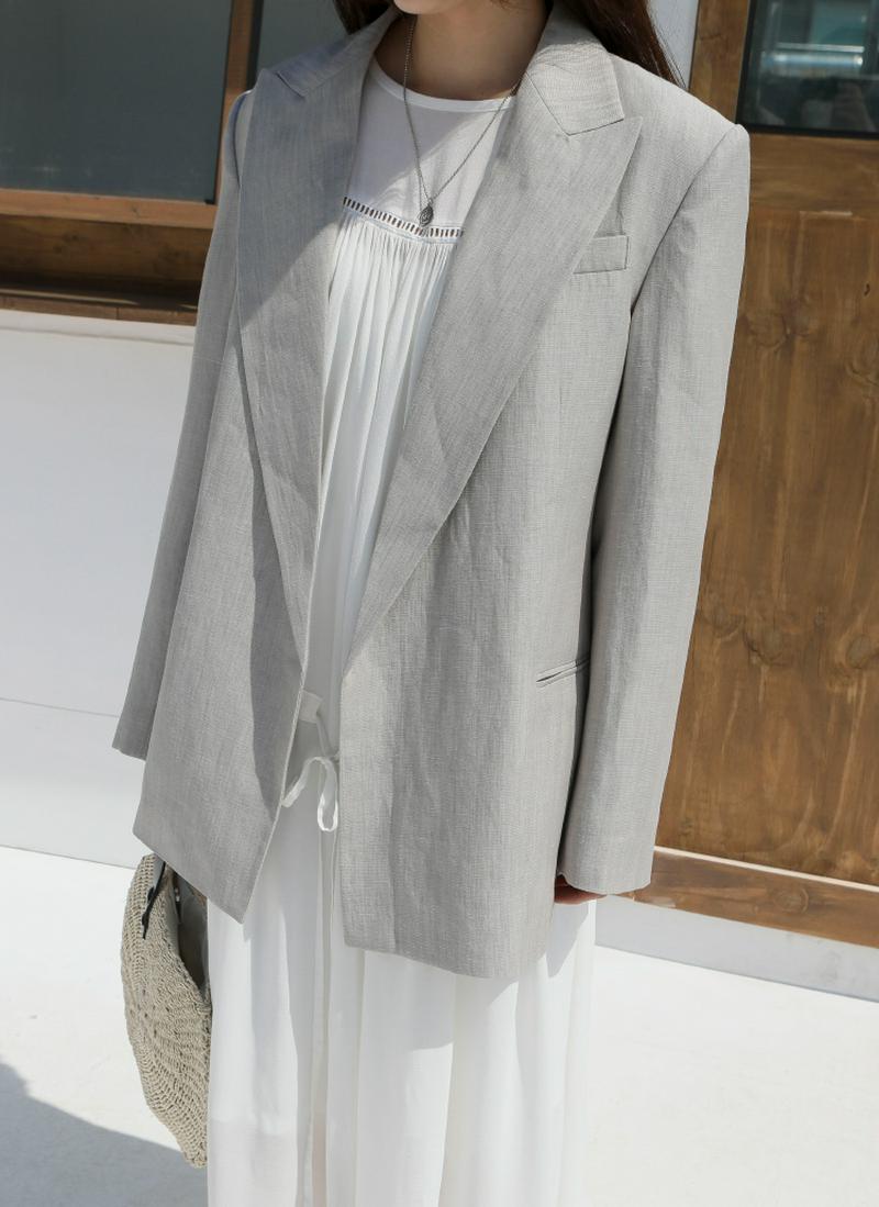 ミドルフィットリネンジャケット
