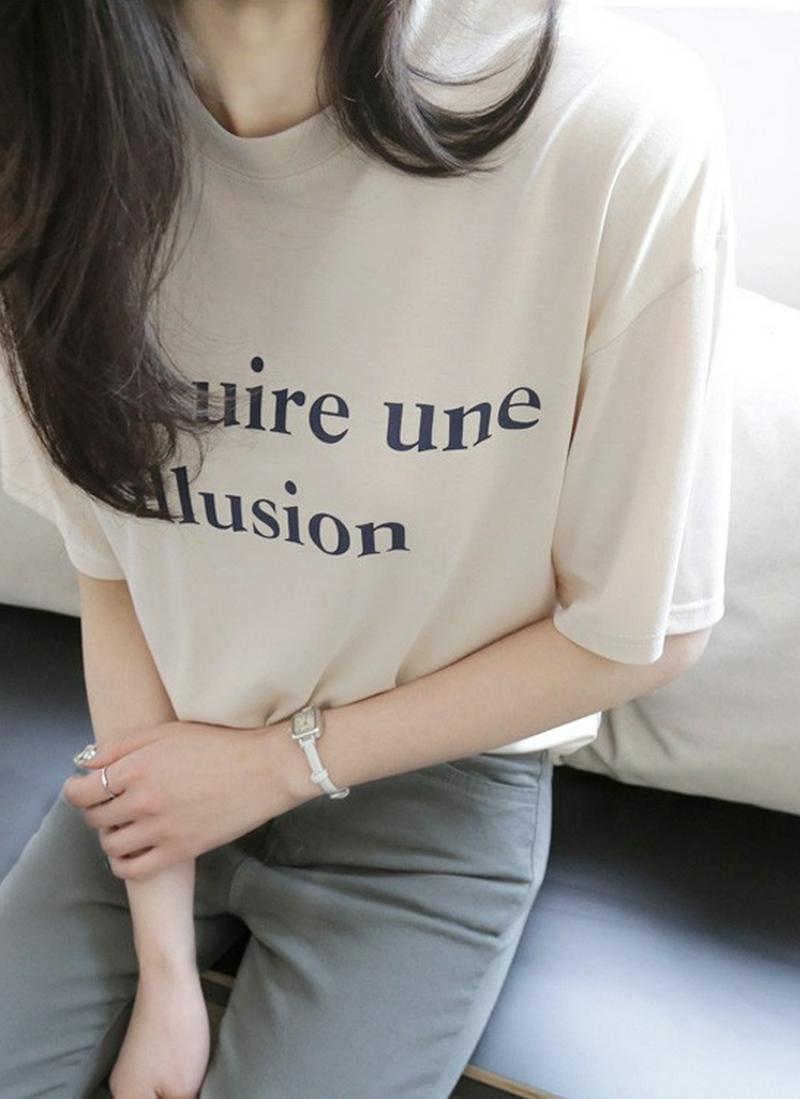 IllusionレタリングTシャツ