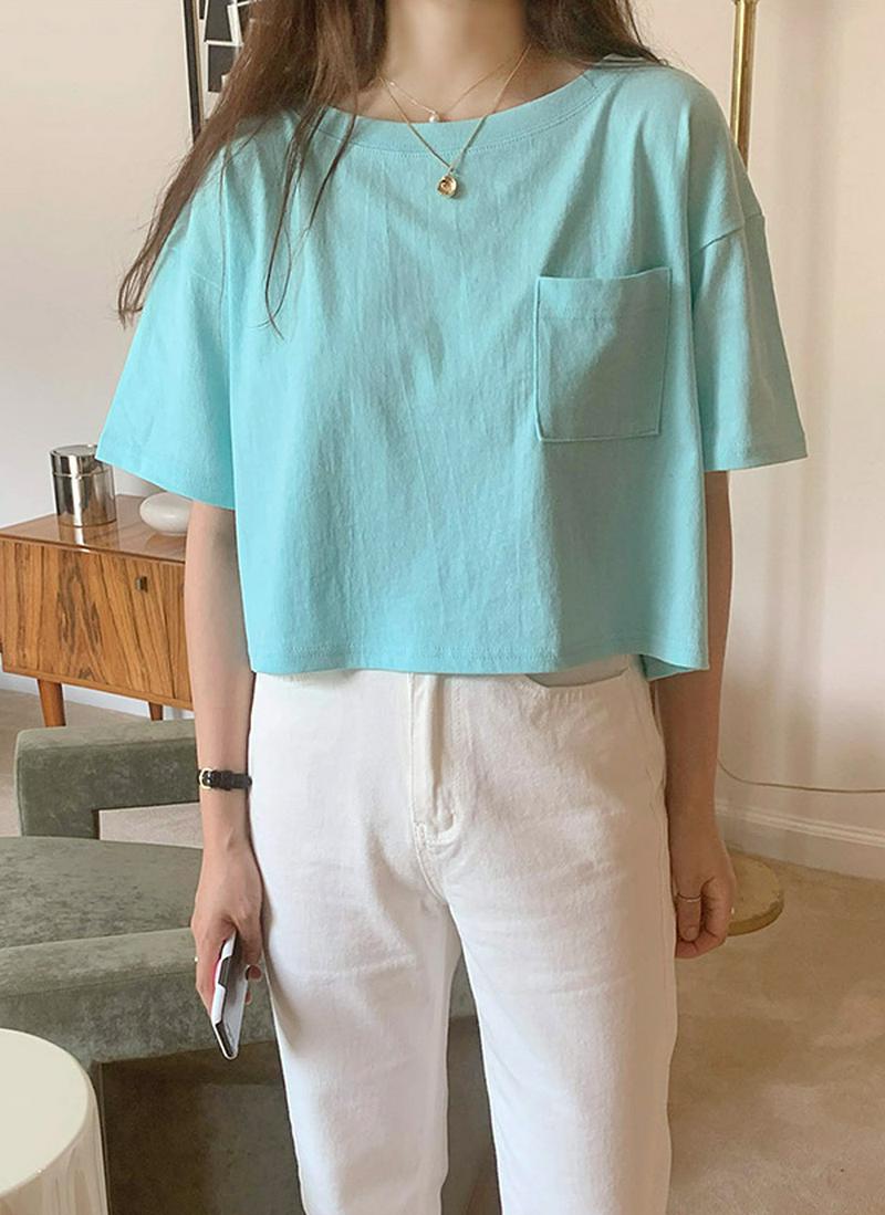 コットンクロップドTシャツ