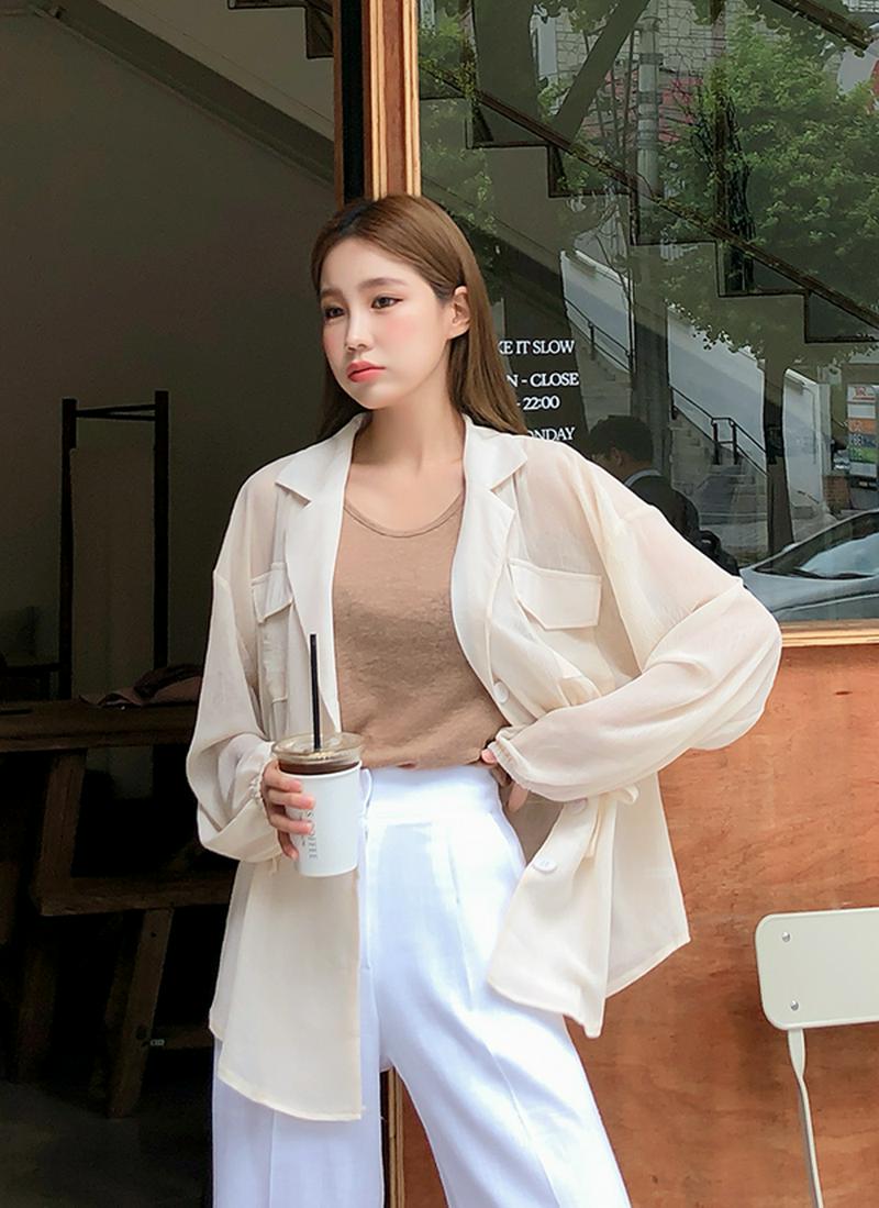 ドローストリングシアージャケット