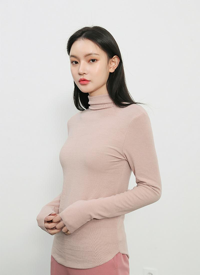 ハーフネックソフトテクスチャーTシャツ