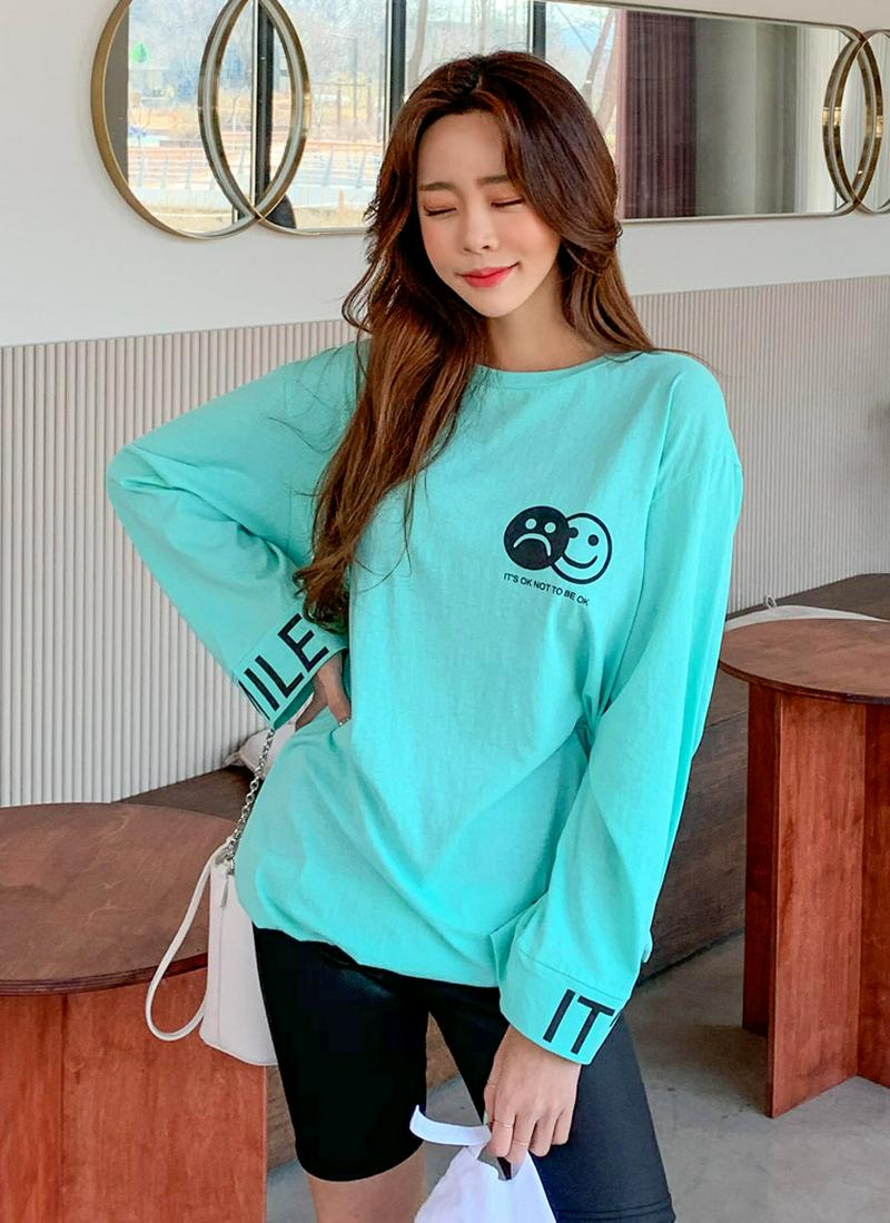 smileロゴレタリングTシャツ