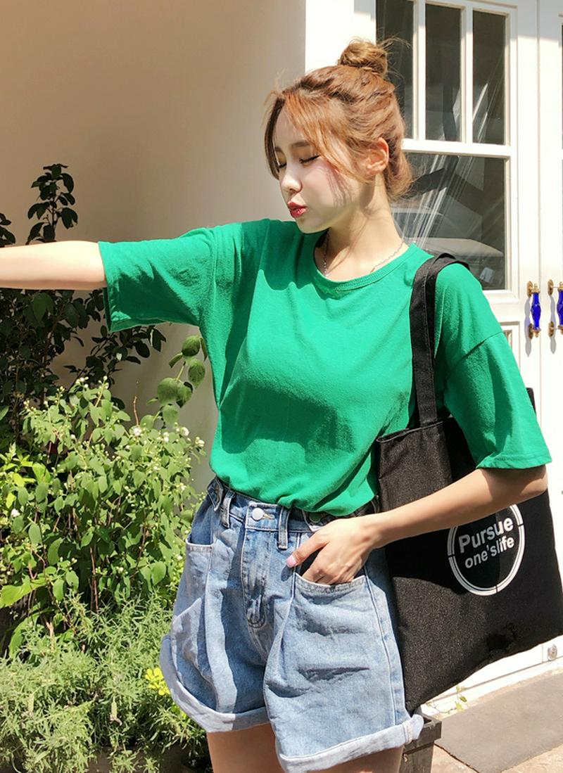 オーバーフィットリネンTシャツ