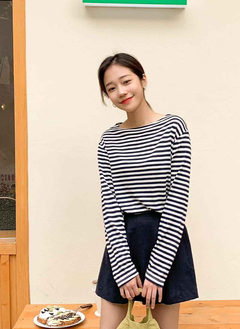 カジュアルボーダーTシャツ