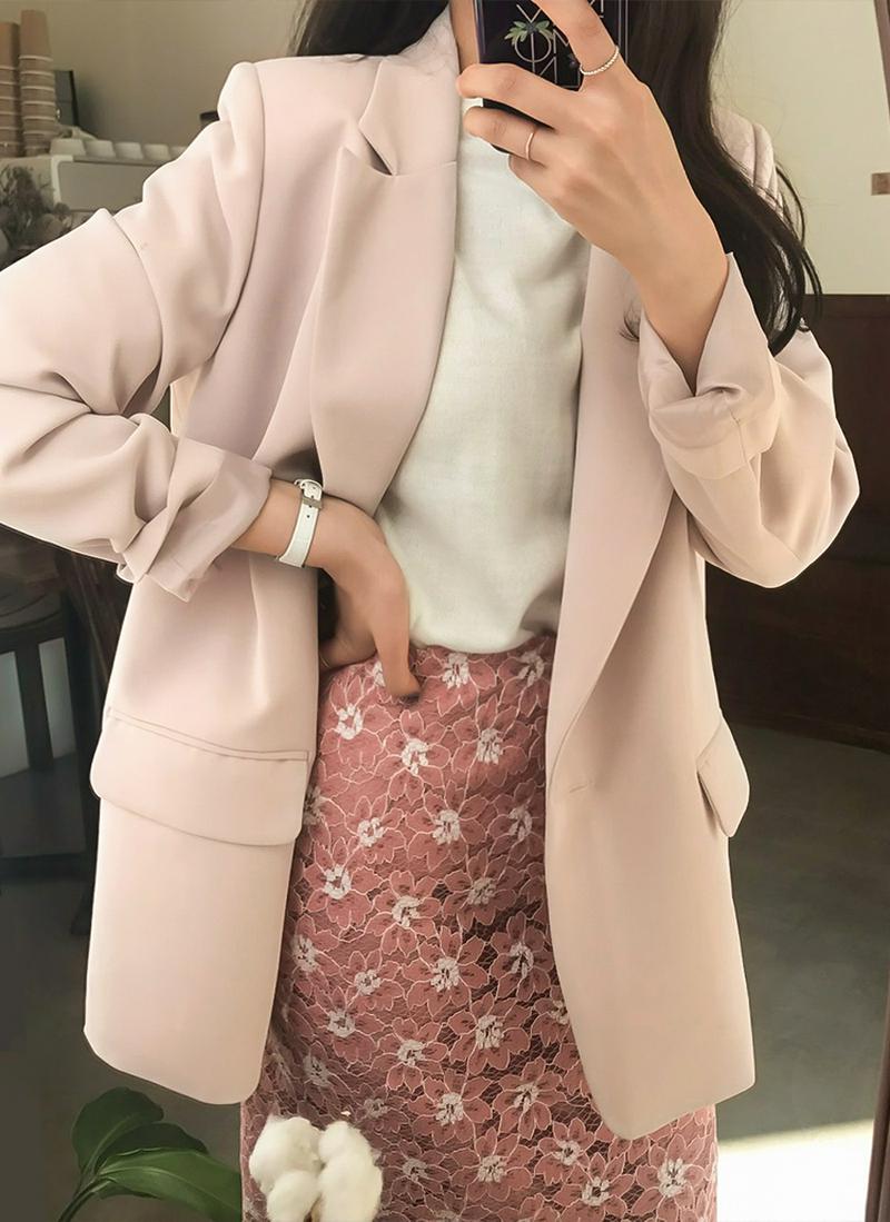 ワンボタンフラップジャケット