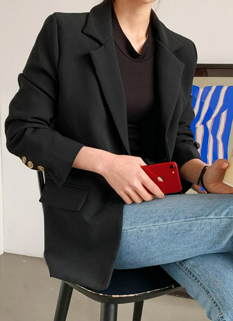 シングルツーボタンフラップジャケット