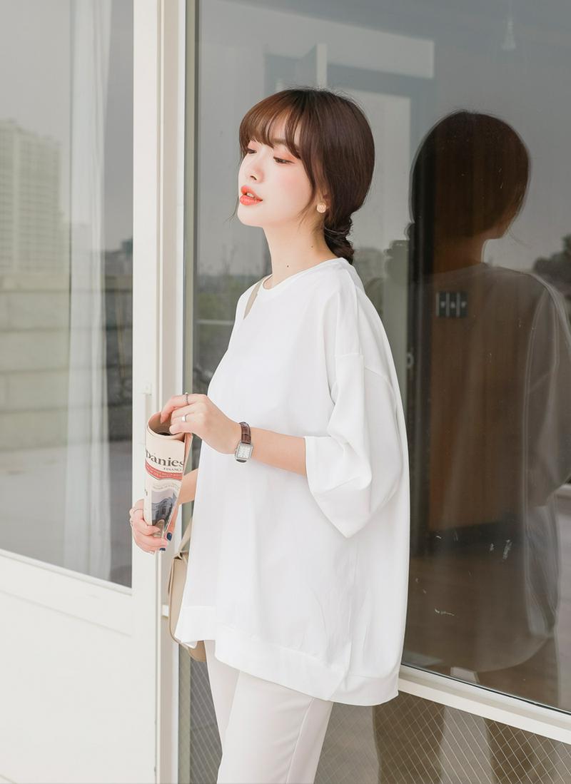 切替オーバーフィットTシャツ