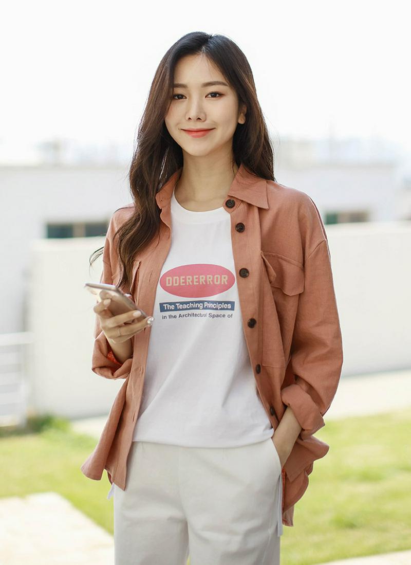 リネンブレンドシャツジャケット