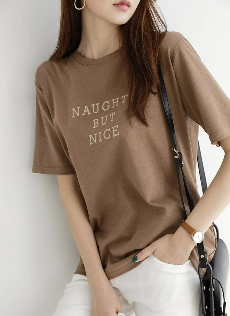 NICEプリント半袖Tシャツ