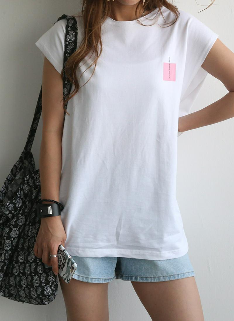 normalカラーボックスフレンチTシャツ