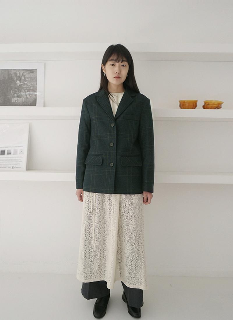 フラップチェックシングルジャケット