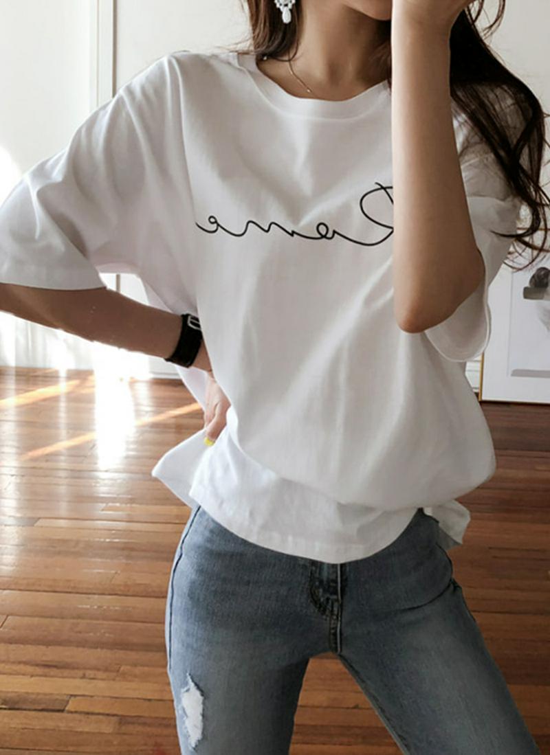 RomeレタリングTシャツ