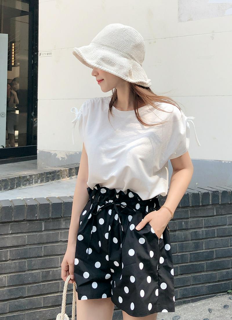 ドロストショルダーTシャツ