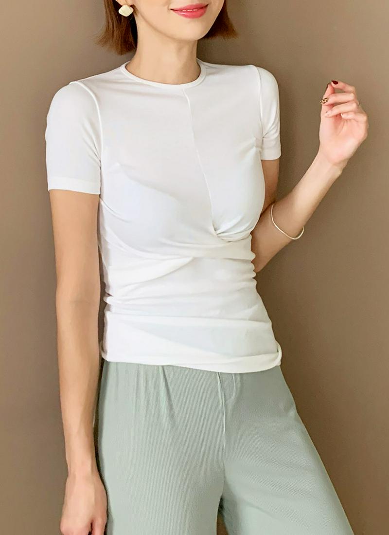 ツイストスリムTシャツ・全3色