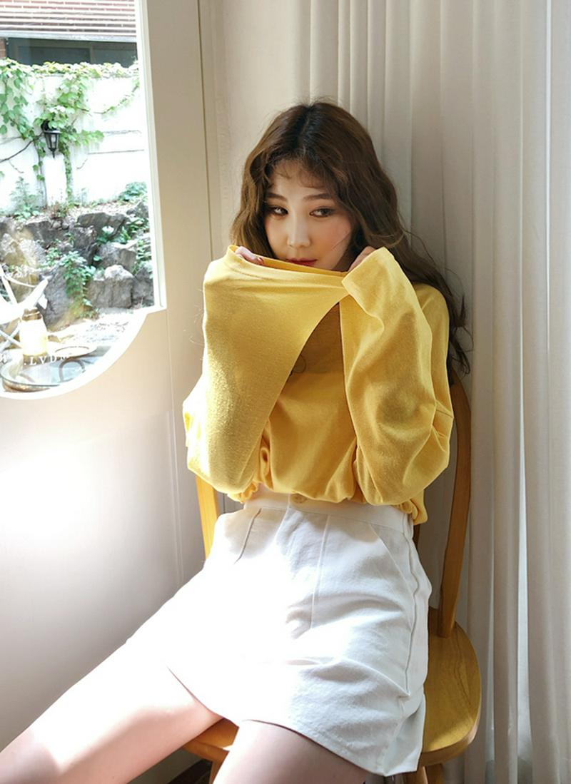 リネンオーバーフィットTシャツ