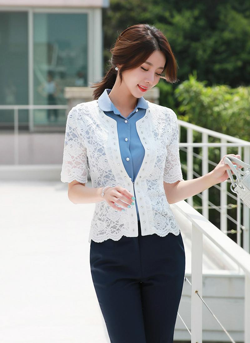 ボールディテールレースジャケット