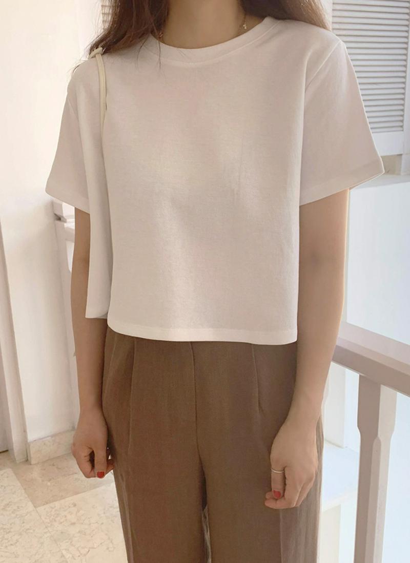 コットンクロップドTシャツ