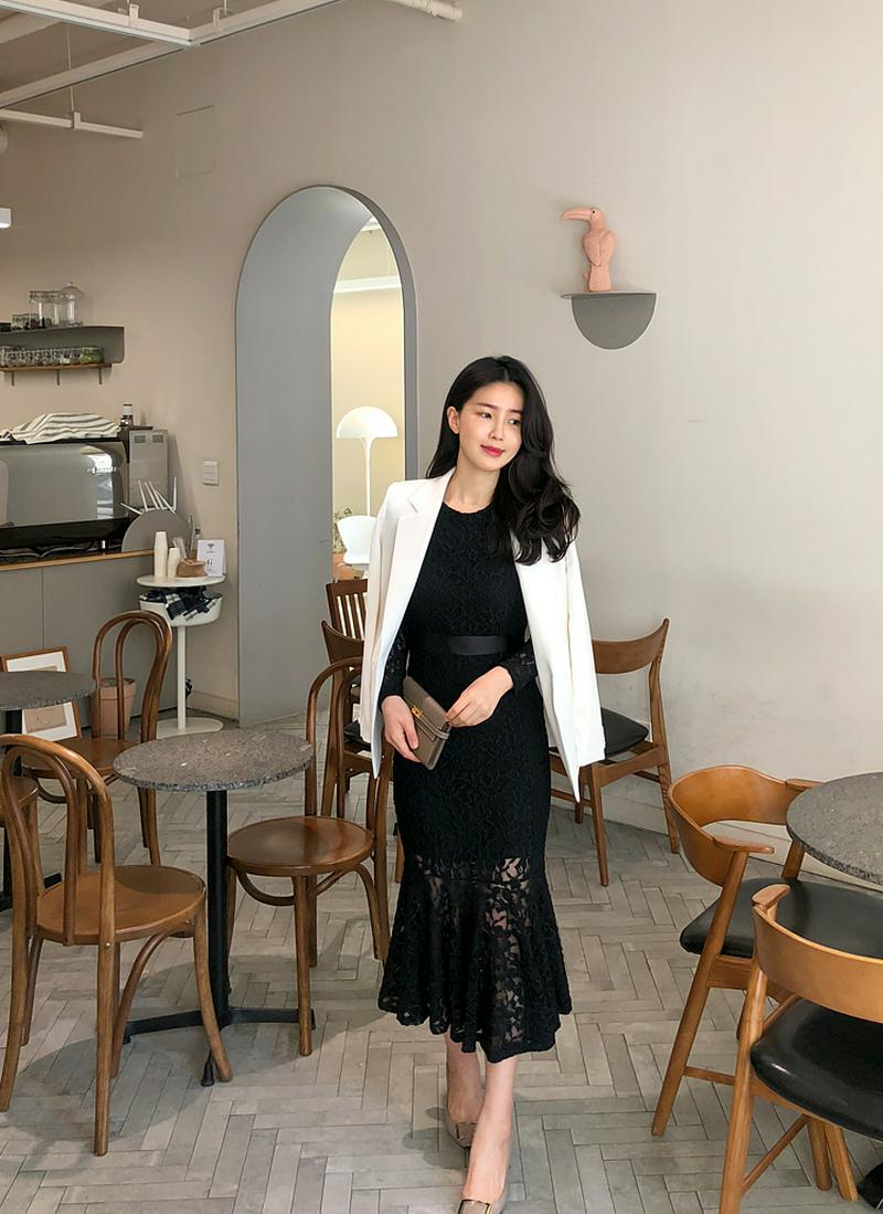 スリムカラーシングルジャケット